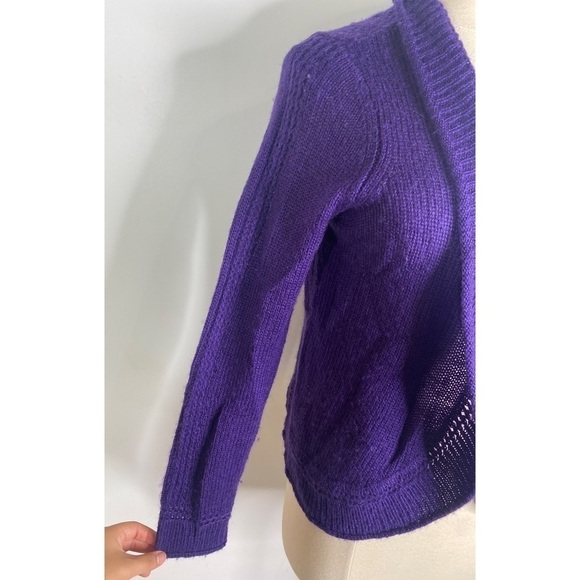 Chicos Acrylic Blend Open Front Cardigan - Picture 5 of 8